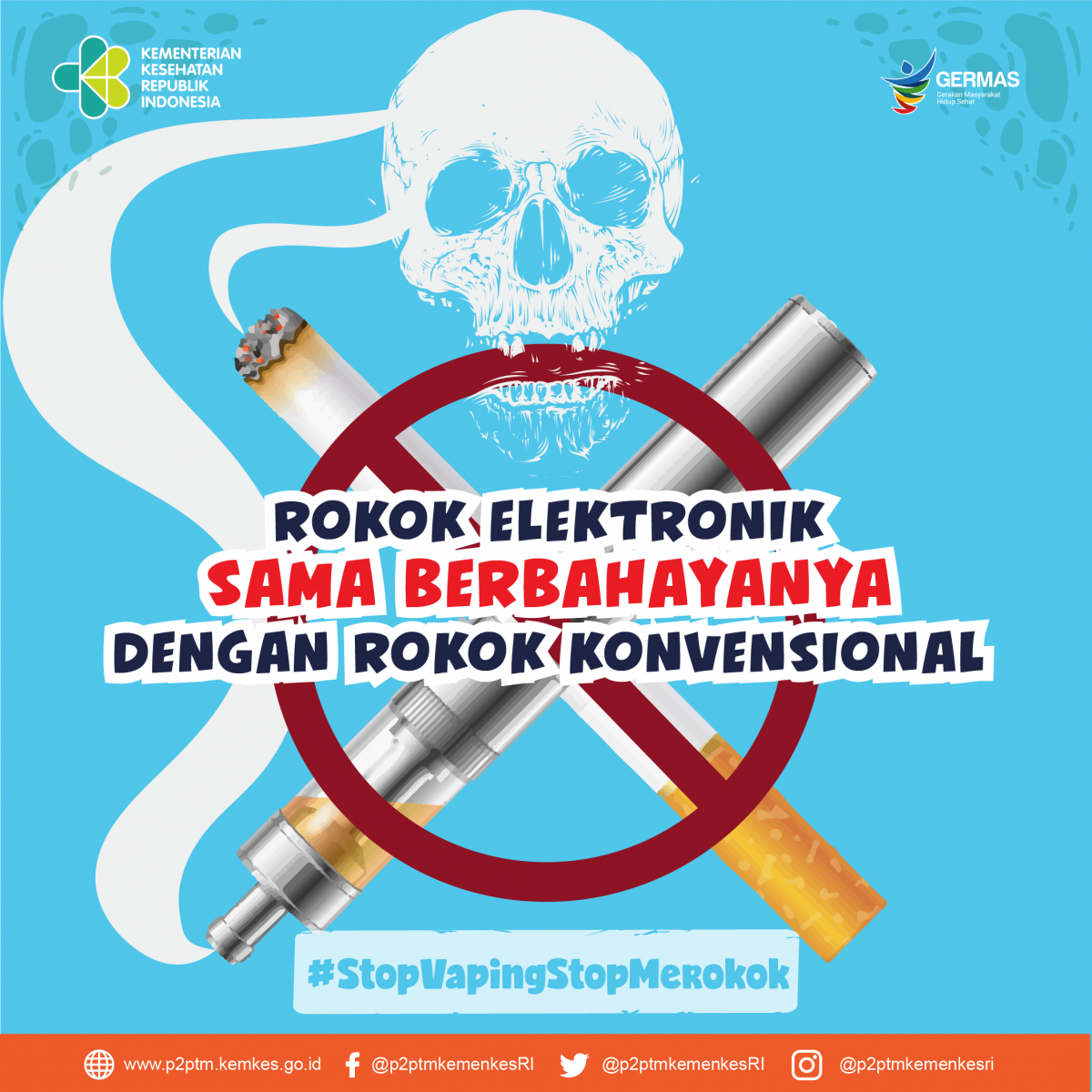 Rokok elektronik (vape) sama berbahayanya dengan rokok konvensional