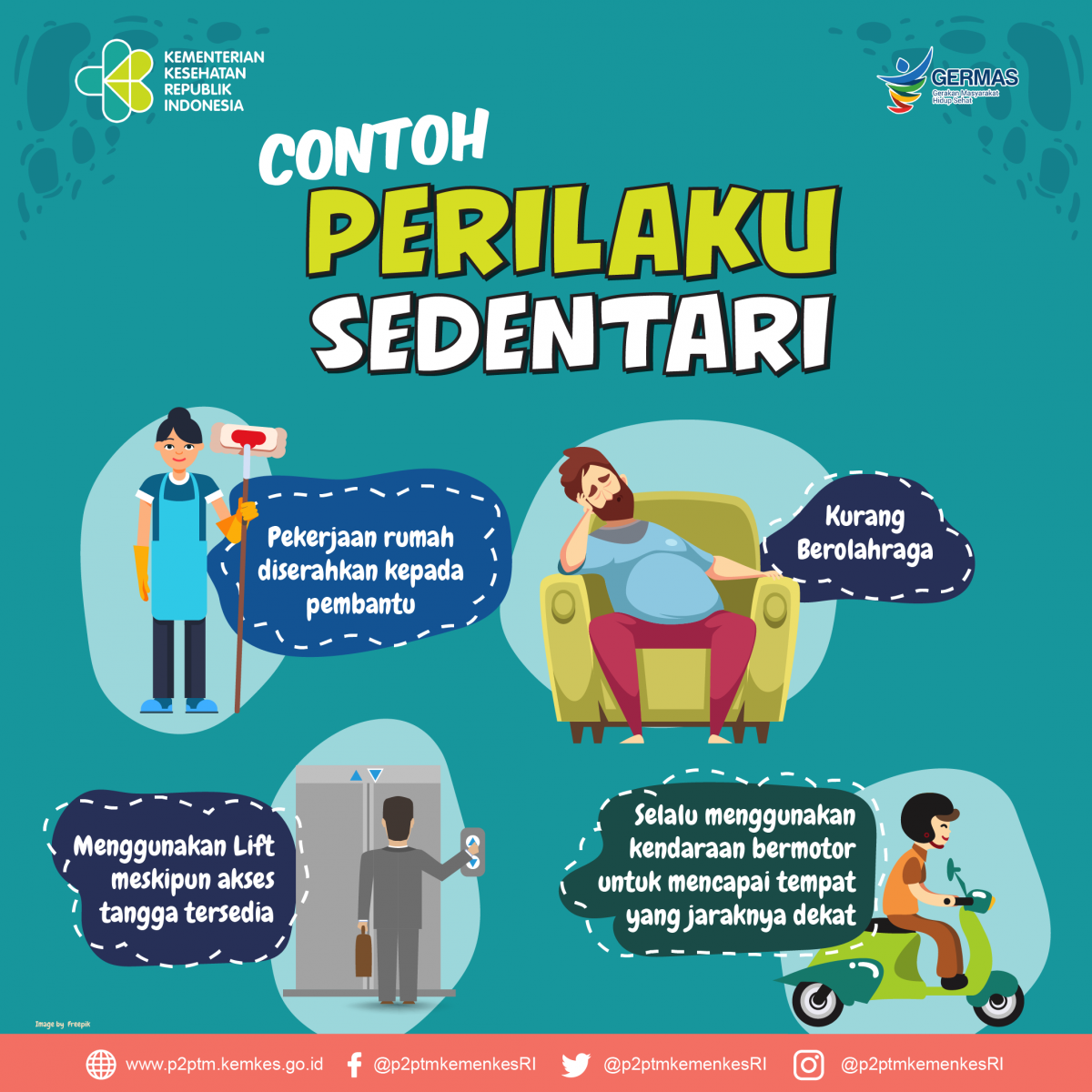 Ayo bergerak lawan obesitas! Berikut contoh perilaku sedentari bagian kedua