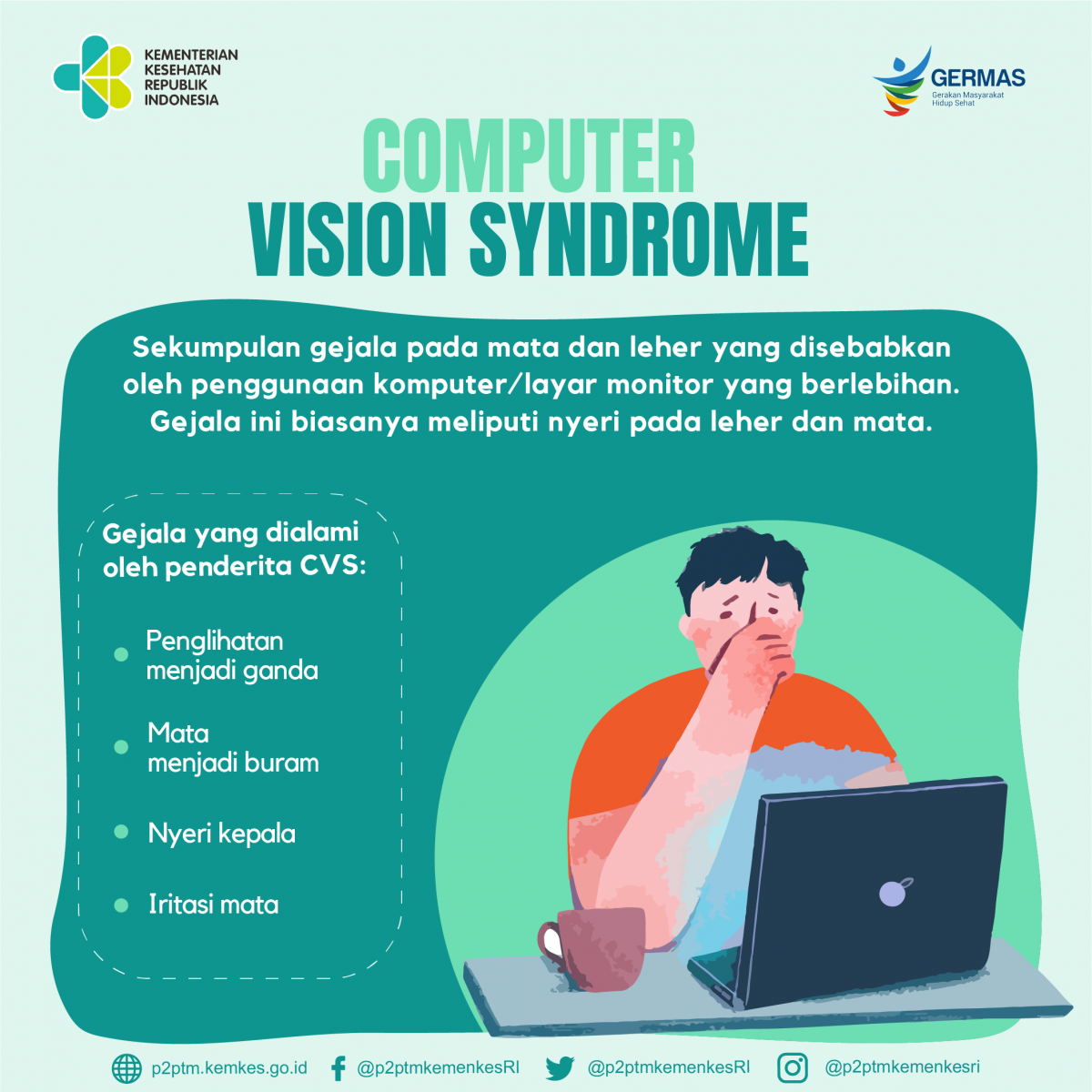 Yuk, kenali gejala Computer Vision Syndrome.