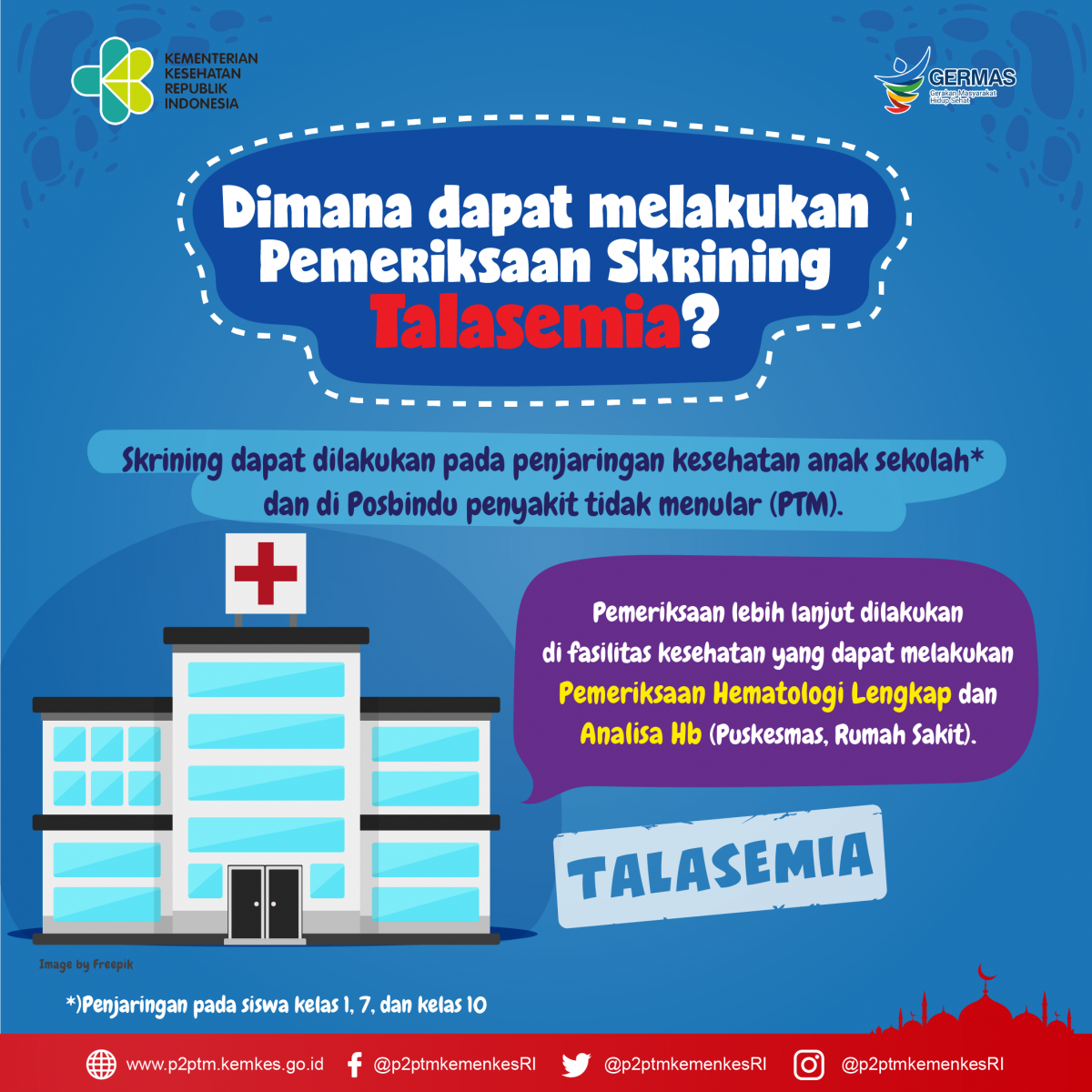 Di mana dapat melakukan skrining Talasemia?