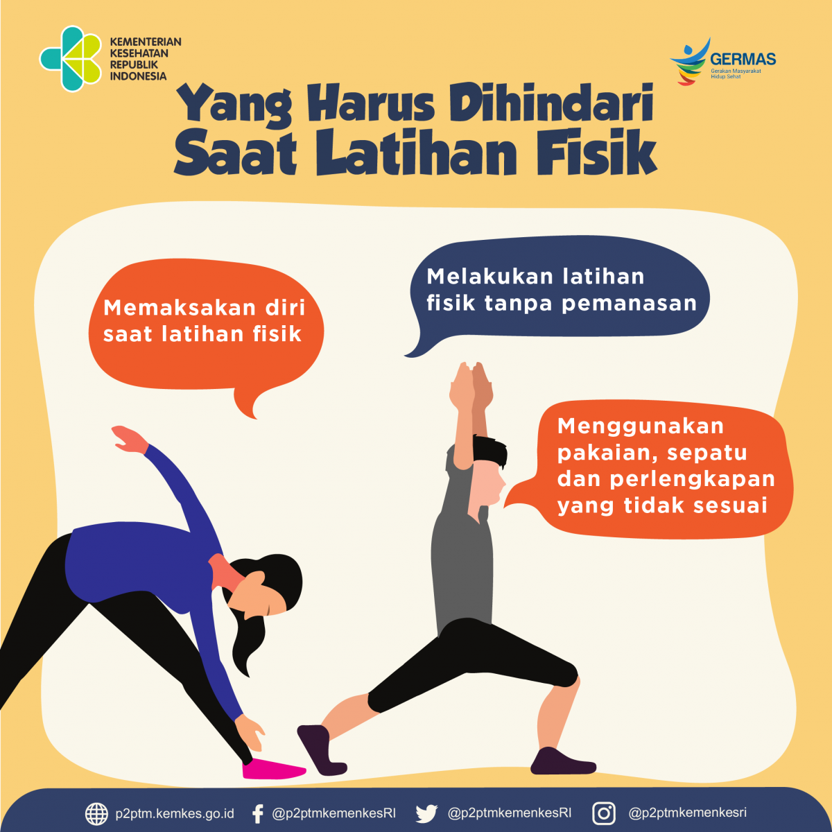 Apa saja yang harus dihindari saat latihan fisik?