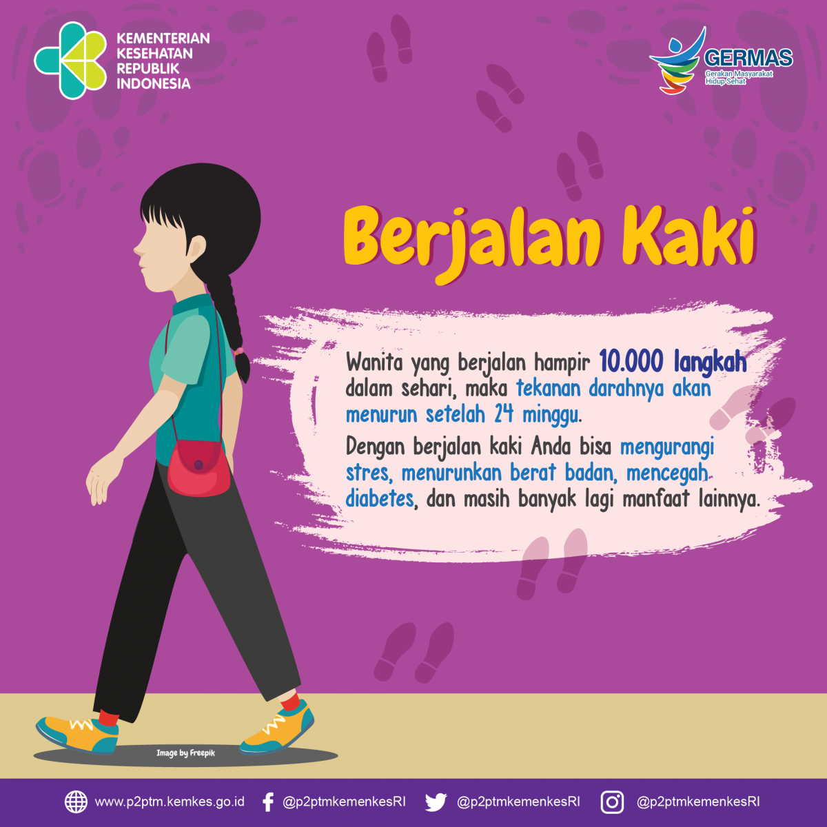 Yuk, Berjalan Kaki 10.000 Langkah !