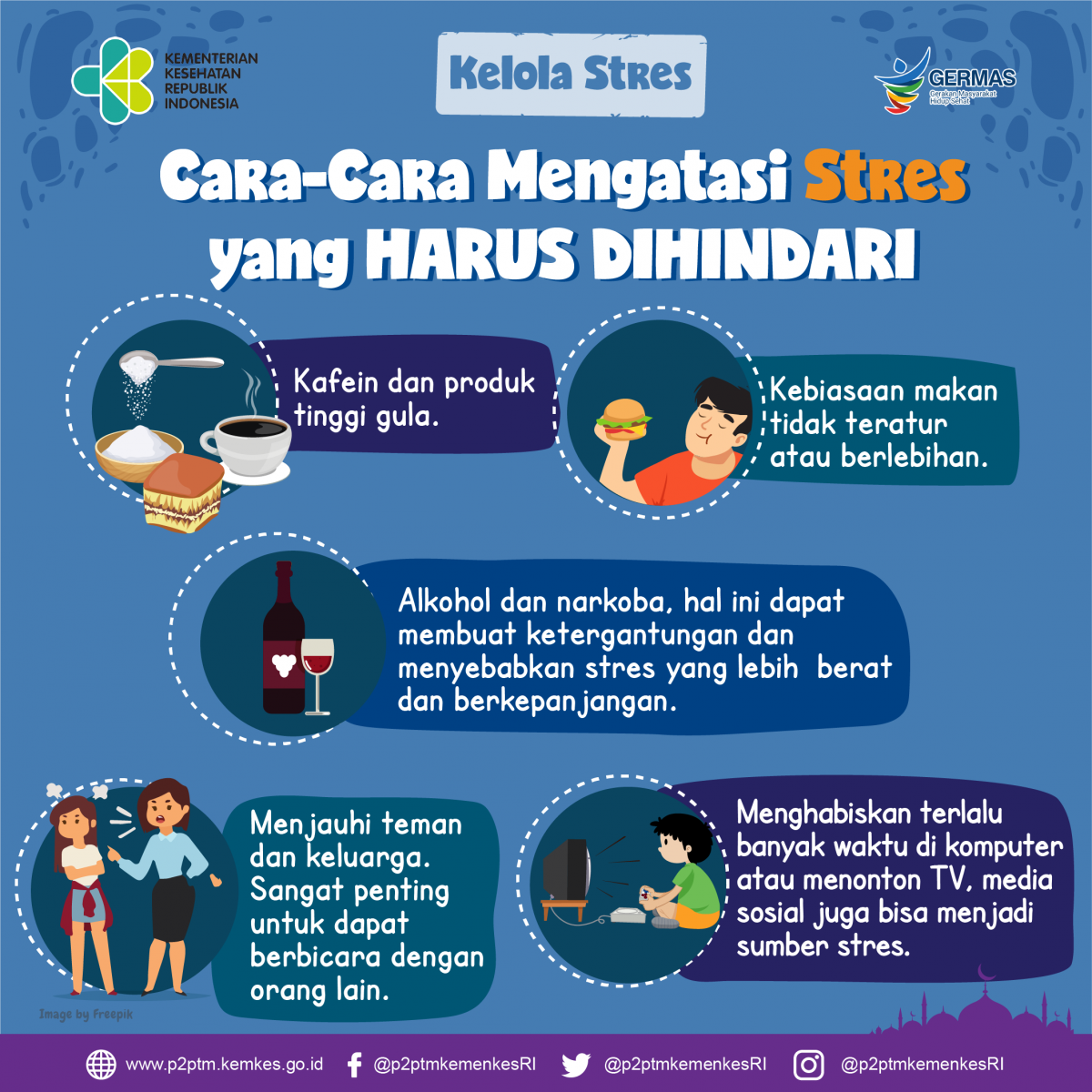 Hindari cara berikut ini untuk mengatasi Stres