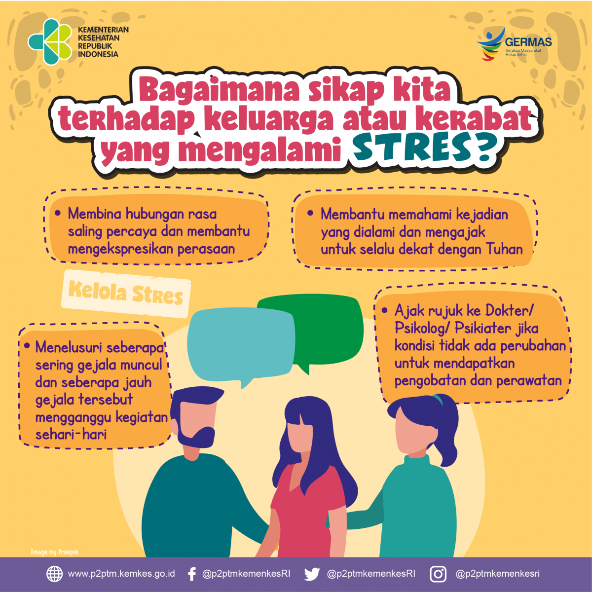 Apa yang harus dilakukan bila ada keluarga atau kerabat yang mengalami stres?