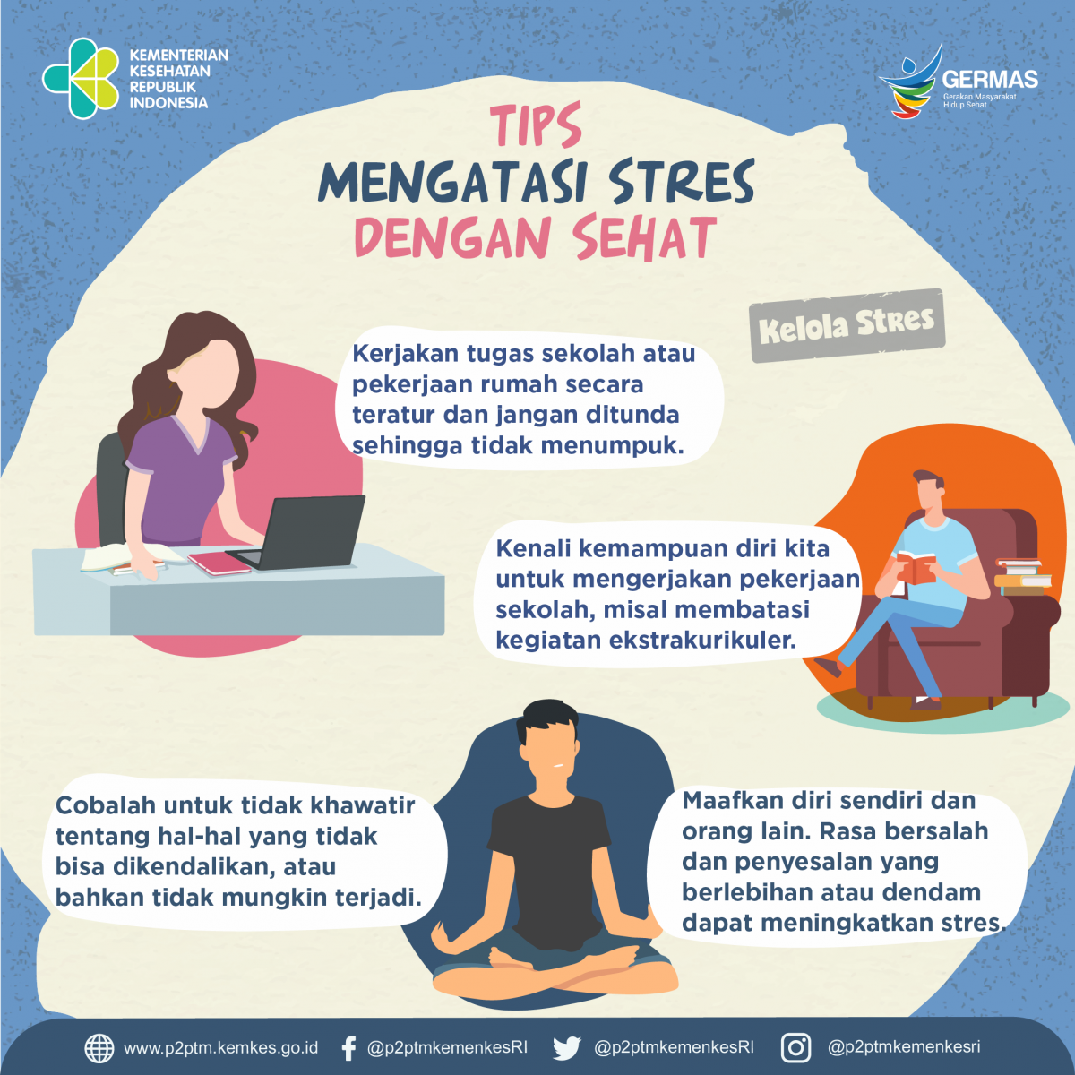 Tips mengatasi Stres dengan sehat.