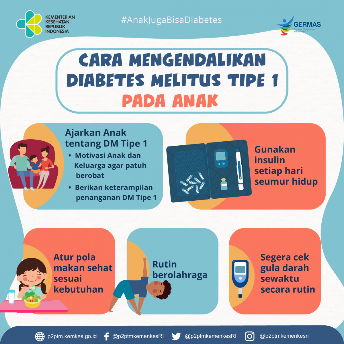 Bagaimana cara mengendalikan Diabetes Tipe 1 pada Anak?