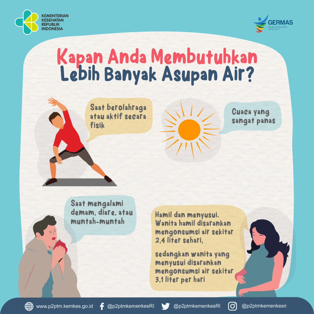 Kapan Anda membutuhkan lebih banyak asupan air? Yuk, Simak.