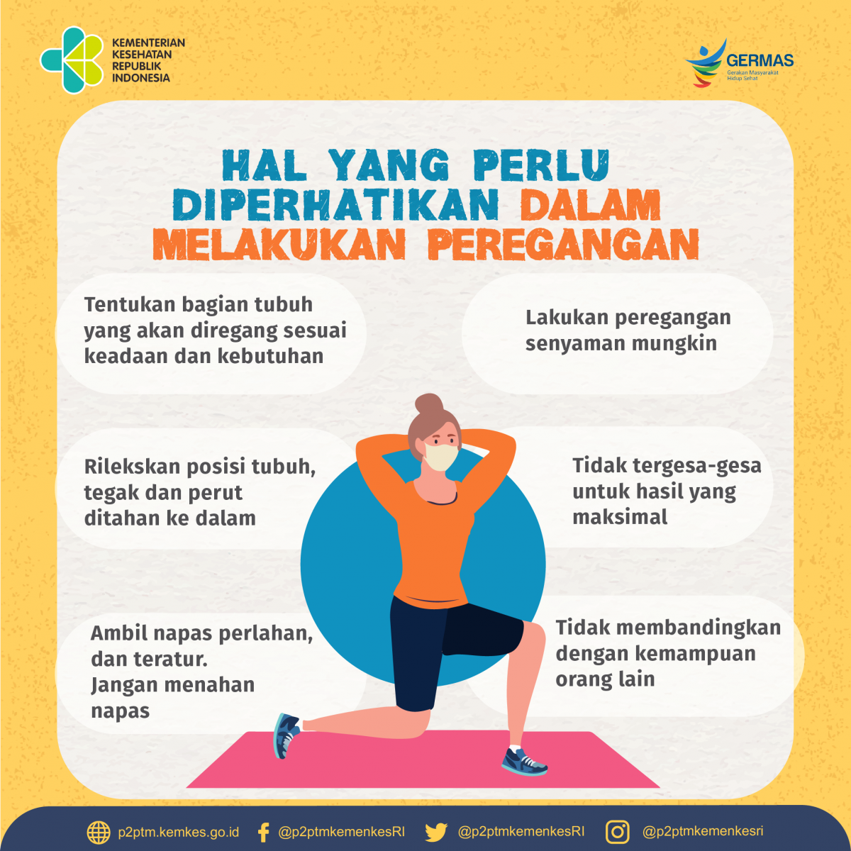 Inilah hal-hal yang perlu diperhatikan dalam melakukan peregangan.