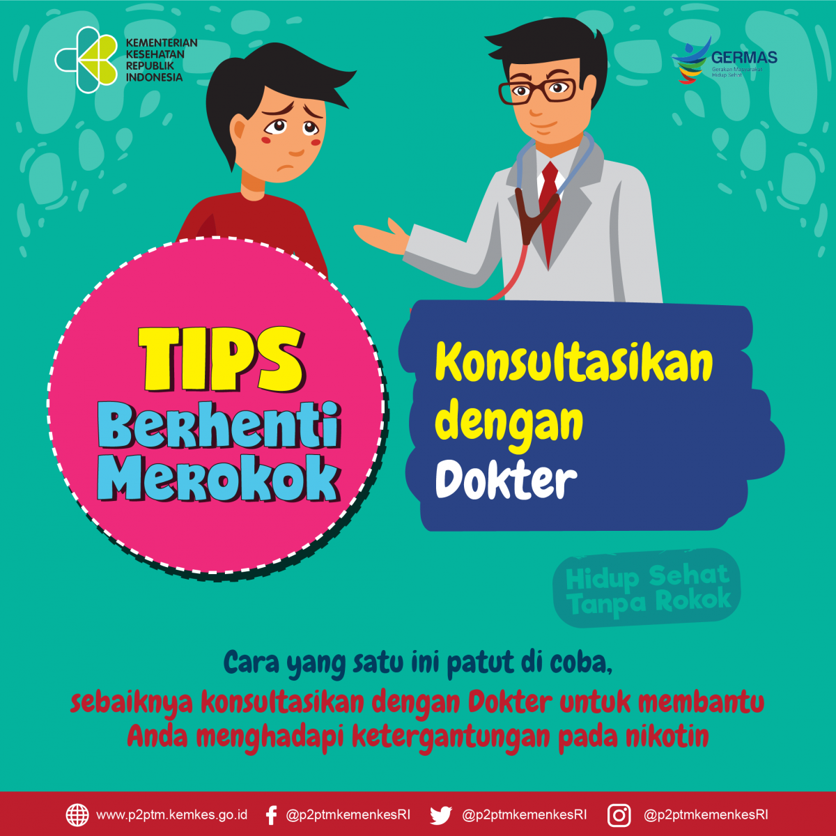 Tips Berhenti Merokok Keenam, konsultasikan dengan Dokter