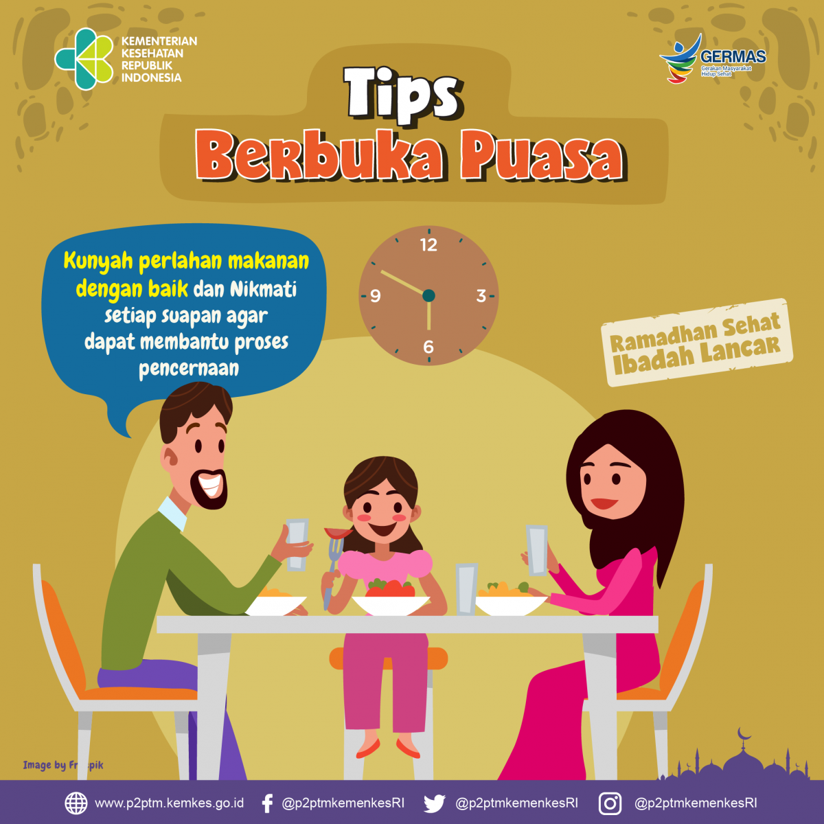 Tips Berbuka Puasa-kunyah perlahan makanan dan nikmati setiap suapan