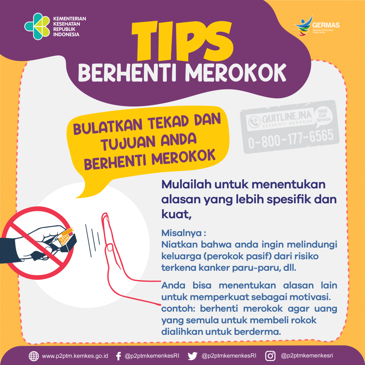 Tips Berhenti Merokok 1 - Bulatkan Tekad