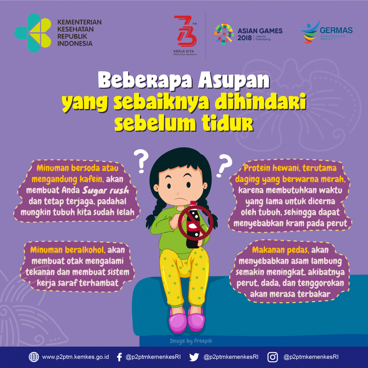 Beberapa asupan yang sebaiknya dihindari sebelum tidur (1)