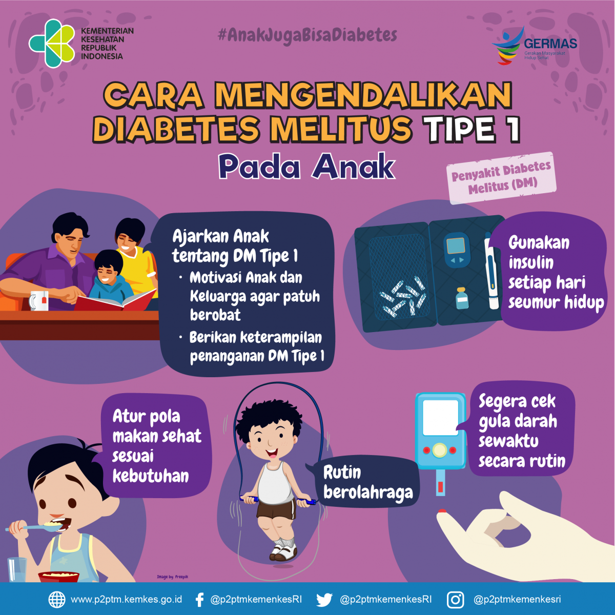 Bagaimana Cara Mengendalikan Diabetes Melitus Tipe 1 Pada Anak?