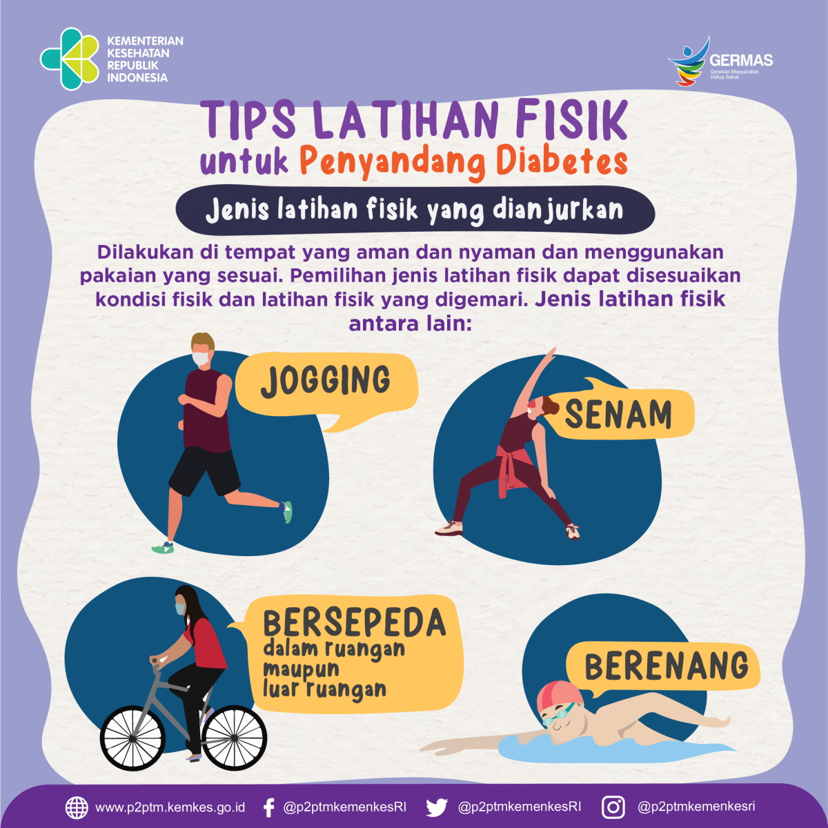 Apa saja tips latihan fisik untuk penyandang Diabetes?