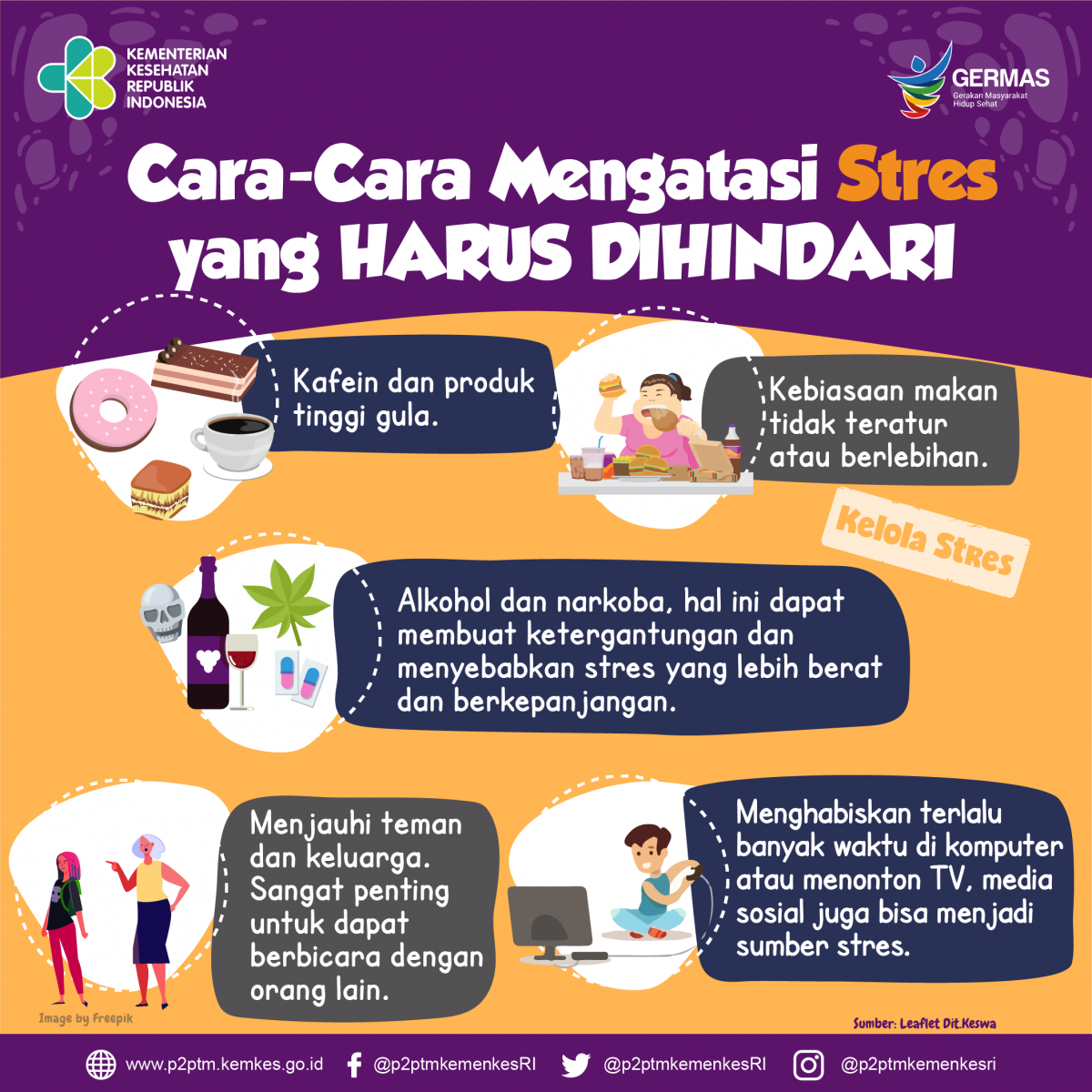 Apa saja yang HARUS DIHINDARI dalam mengatasi Stres?