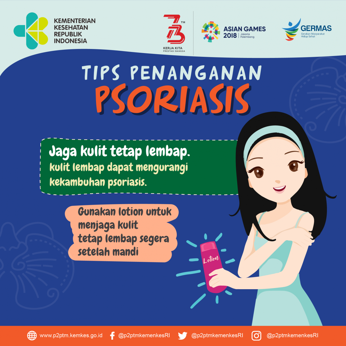 Menjaga kelembapan kulit sangat penting bagi pengidap Psoriasis