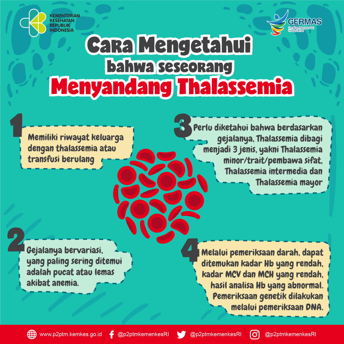 Bagaimana cara mengetahui bahwa seseorang menyandang Thalassemia?