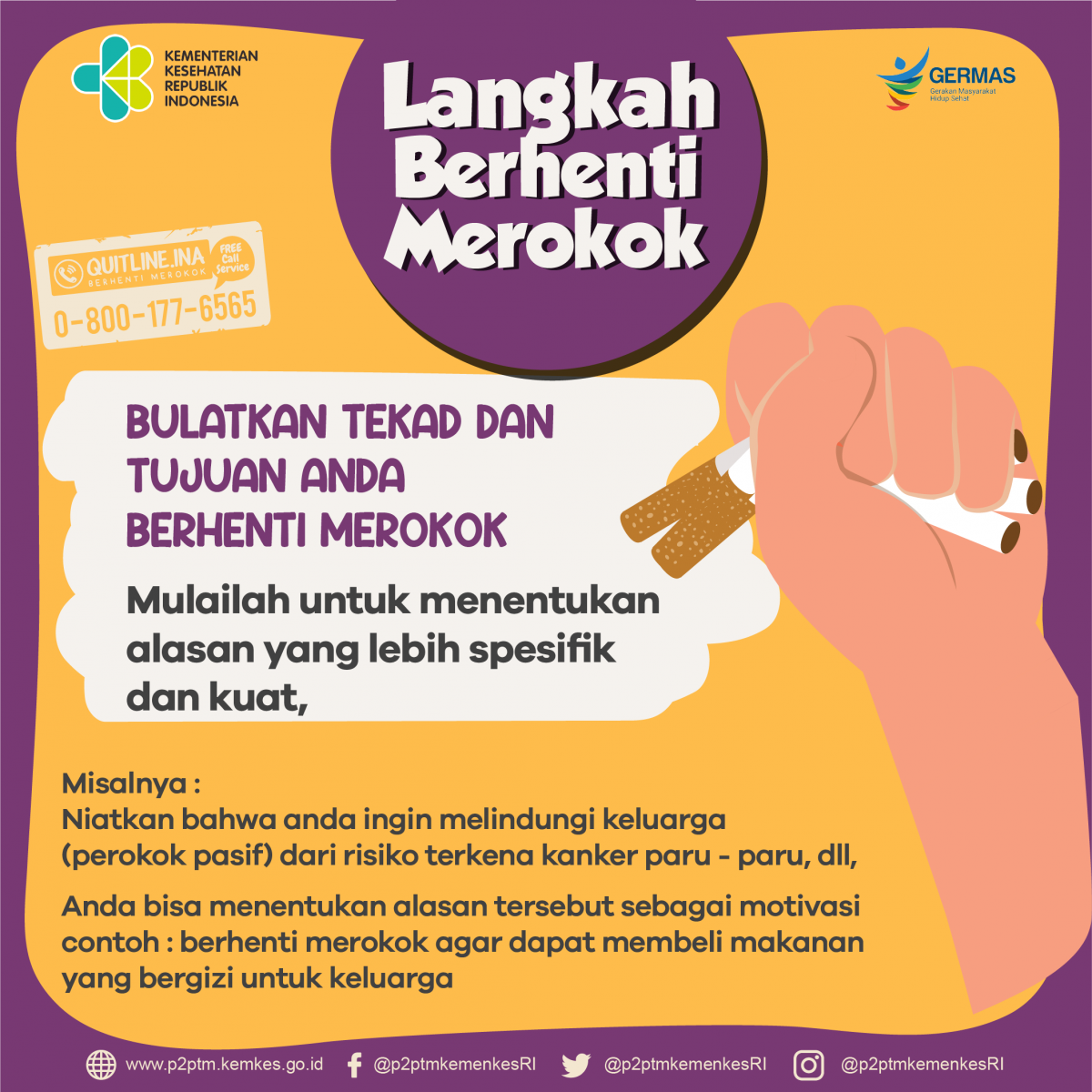 Langkah Berhenti Merokok 1- Bulatkan Tekad