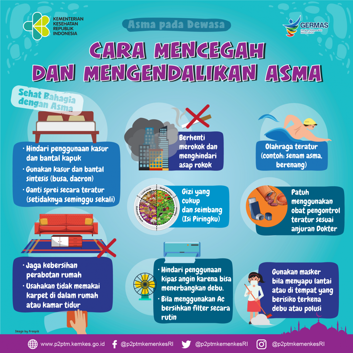 Cara mencegah dan mengendalikan Asma