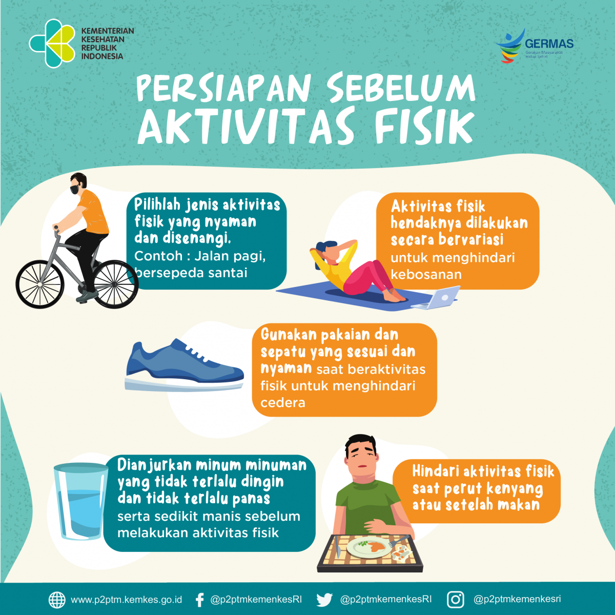 Apa saja persiapan sebelum aktivitas fisik? Yuk simak.