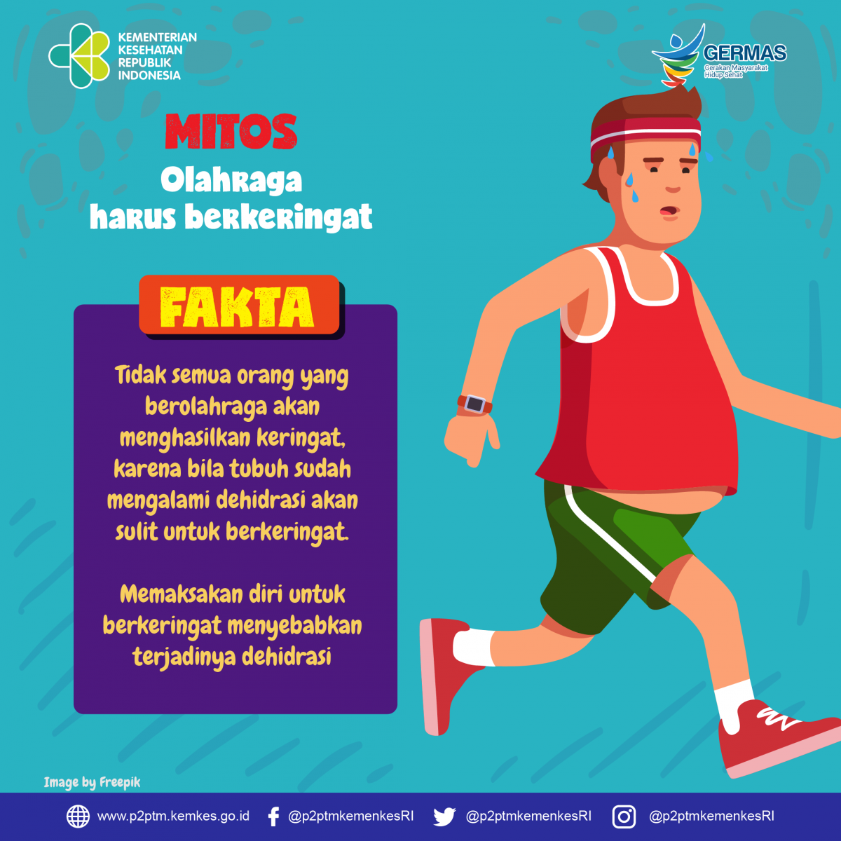 MITOS : Saat olahraga harus berkeringat