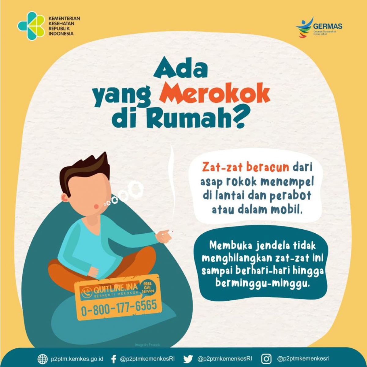 Apakah ada yang merokok di rumah?