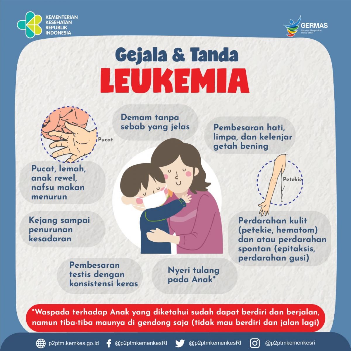 Kenali gejala dan tanda leukemia.
