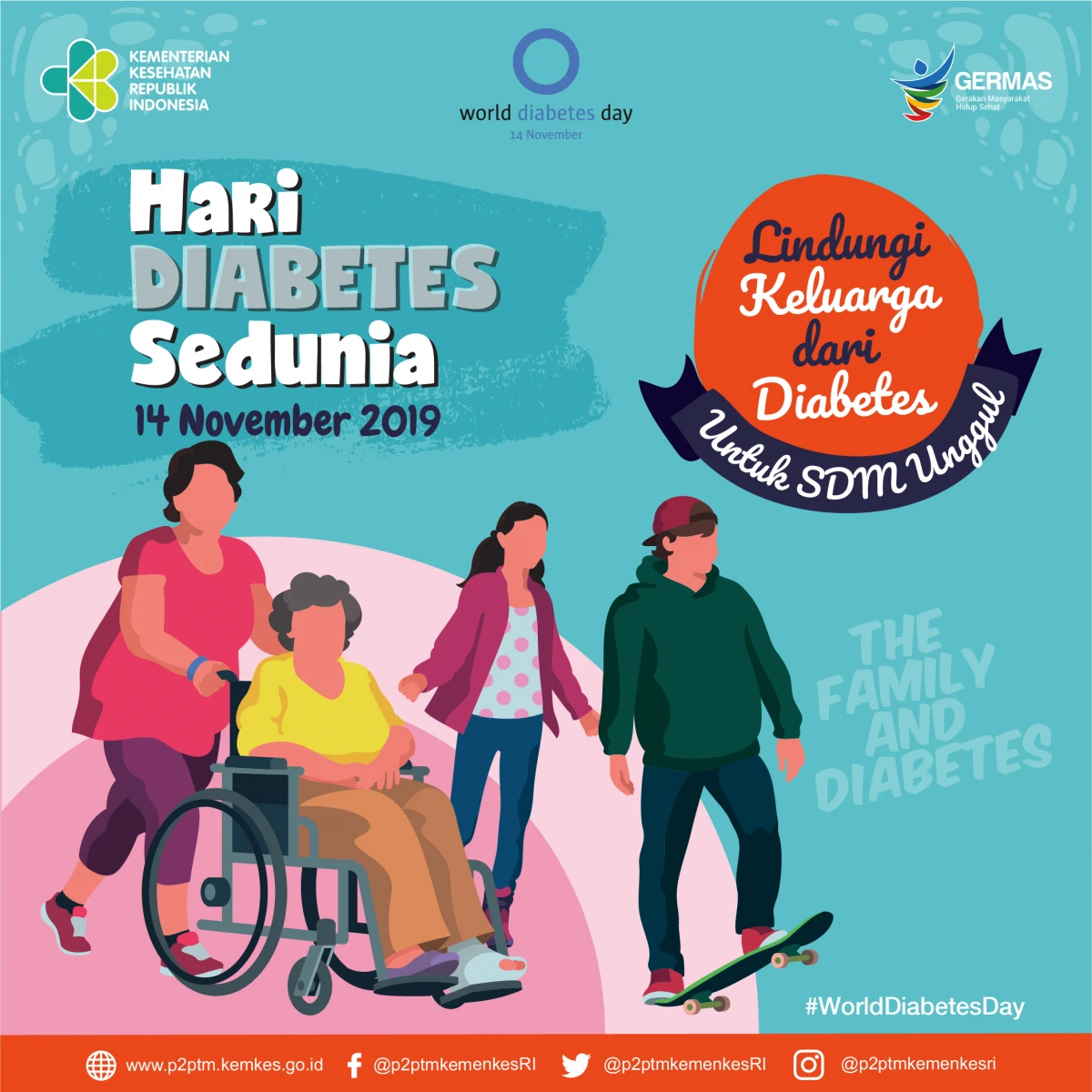 Hari Diabetes Sedunia 2019, Lindungi Keluarga dari Diabetes untuk SDM Unggul