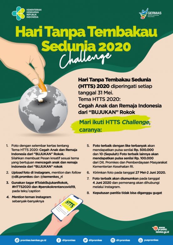 Hari Tanpa Tembakau Sedunia 2020 Challenge'