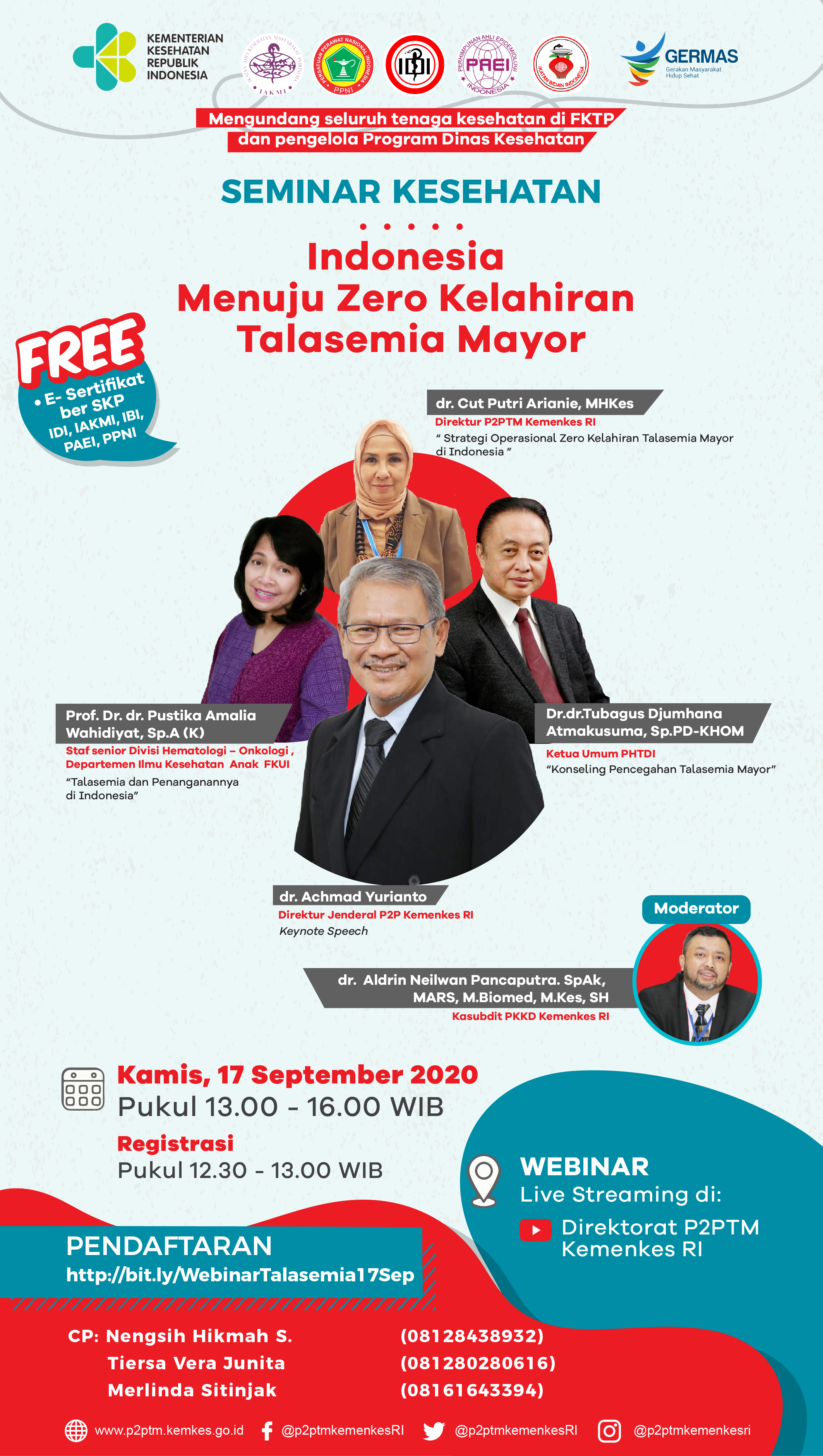 Seminar Kesehatan : Indonesia Maju Menuju Zero Kelahiran Talasemia Mayor'