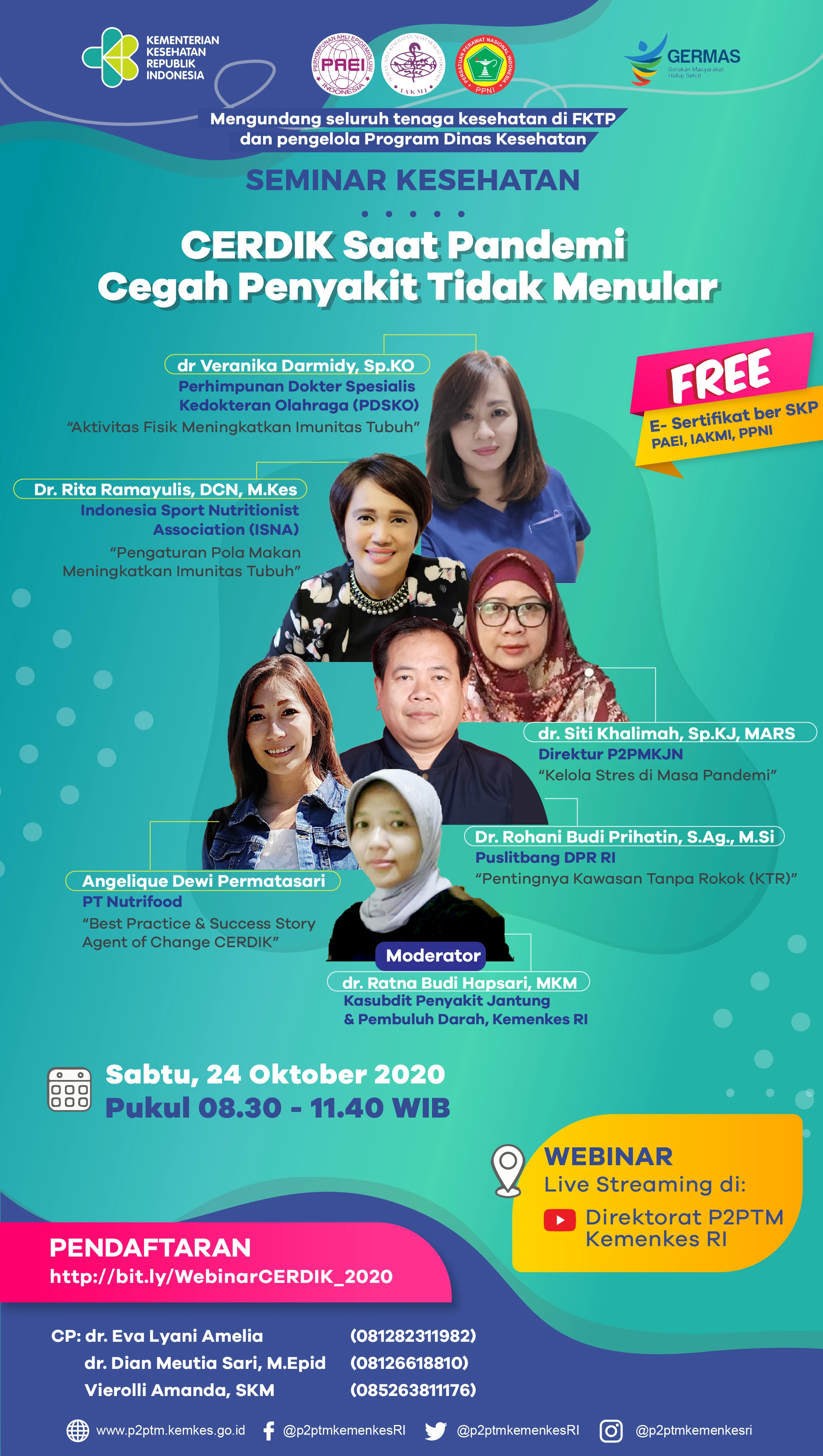 Seminar Kesehatan : CERDIK Saat Pandemi Cegah PTM