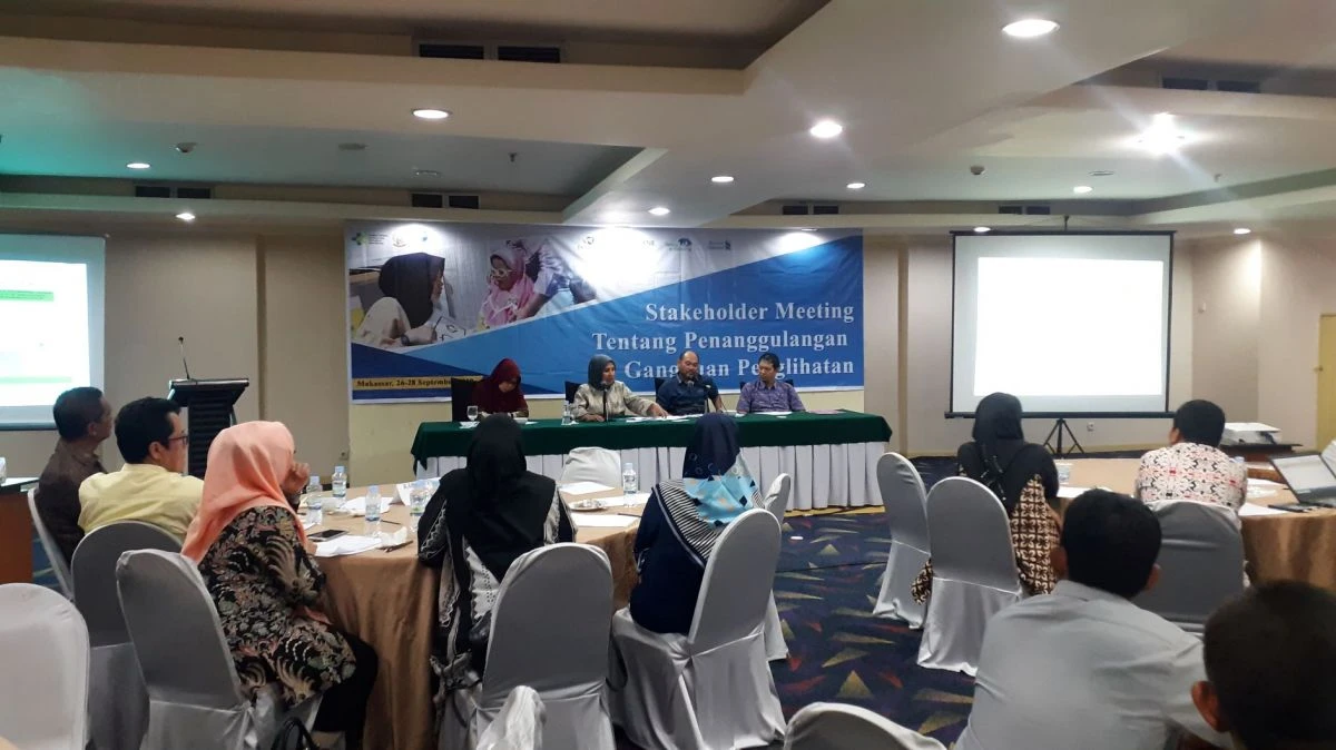 Stakeholder Meeting Tentang Penanggulangan Gangguan Penglihatan Prov. Sulsel Tahun 2019