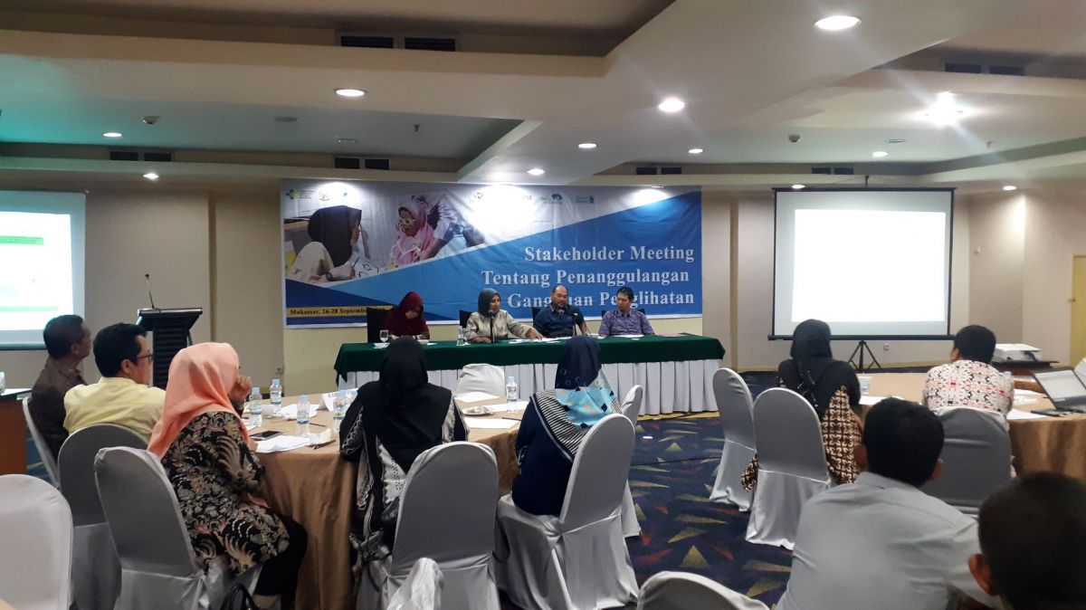 Stakeholder Meeting Tentang Penanggulangan Gangguan Penglihatan Prov. Sulsel Tahun 2019'