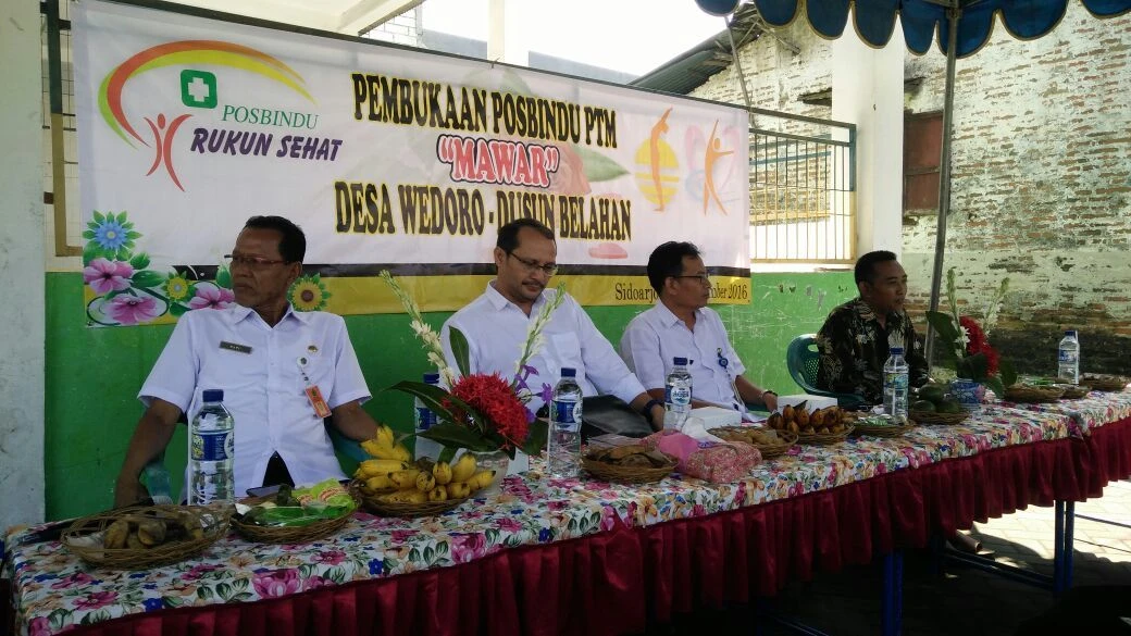 Pembukaan Posbindu PTM Desa Wedoro Kecamatan Waru Kabupaten Sidoarjo