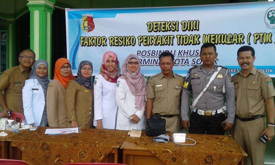Deteksi Dini Faktor Resiko PTM Di Posbindu Khusus Terminal Bareh Solok Kota Solok Sumatera Barat'