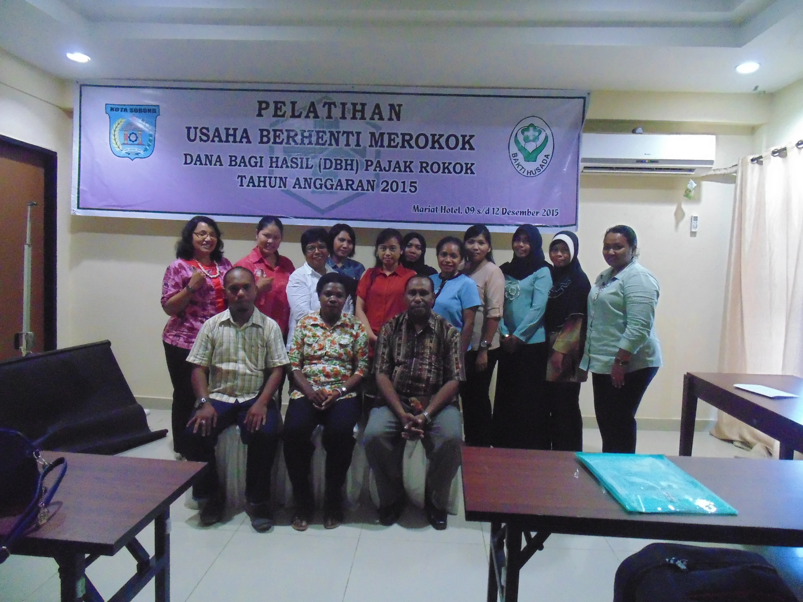 Pelatihan Upaya Berhenti Merokok (UBM) Kota Sorong 2015