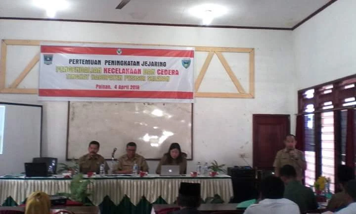 Pertemuan Peningkatan Jejaring PTM Kecelakaan & Cedera Ingkat Kabupaten Pesisir Selatan Tahun 2016