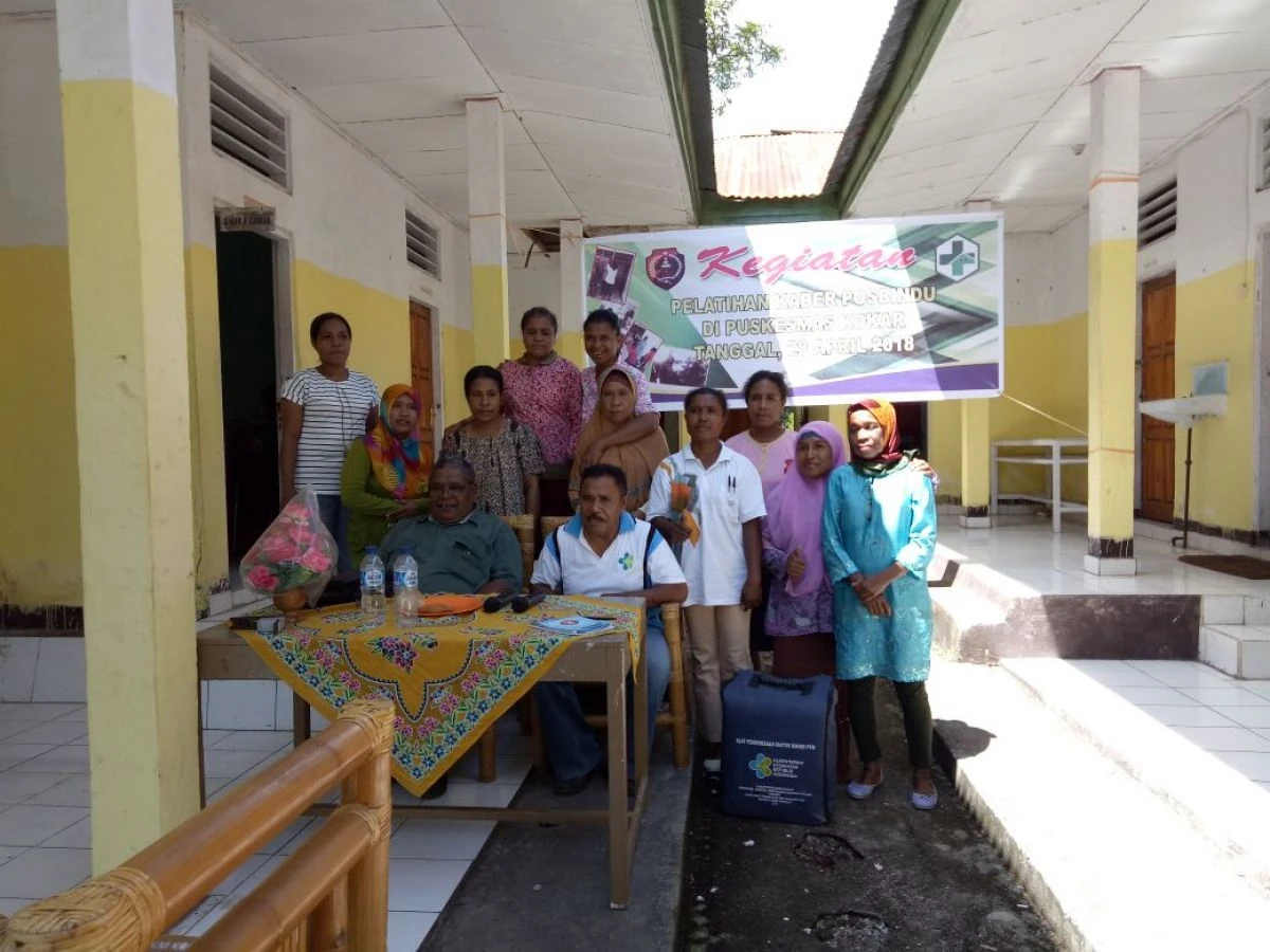 Pembekalan Kader Posbindu PTM Tingkat Puskesmas Kokar Kabupaten Alor, Provinsi NTT