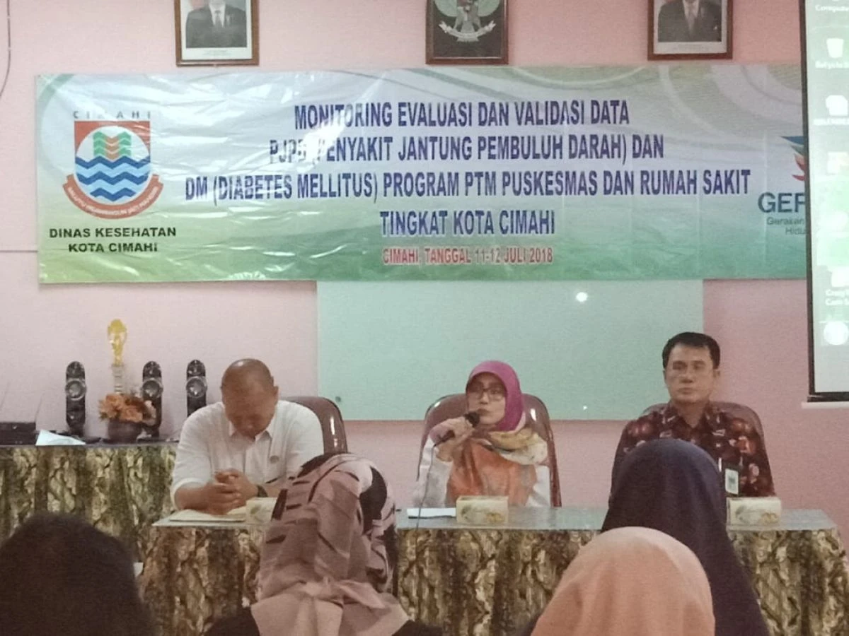 Dinkes Kota  Cimahi Optimalkan Surveilans Berbasis Web PTM dan Peningkatan Capaian SPM melalui Monev