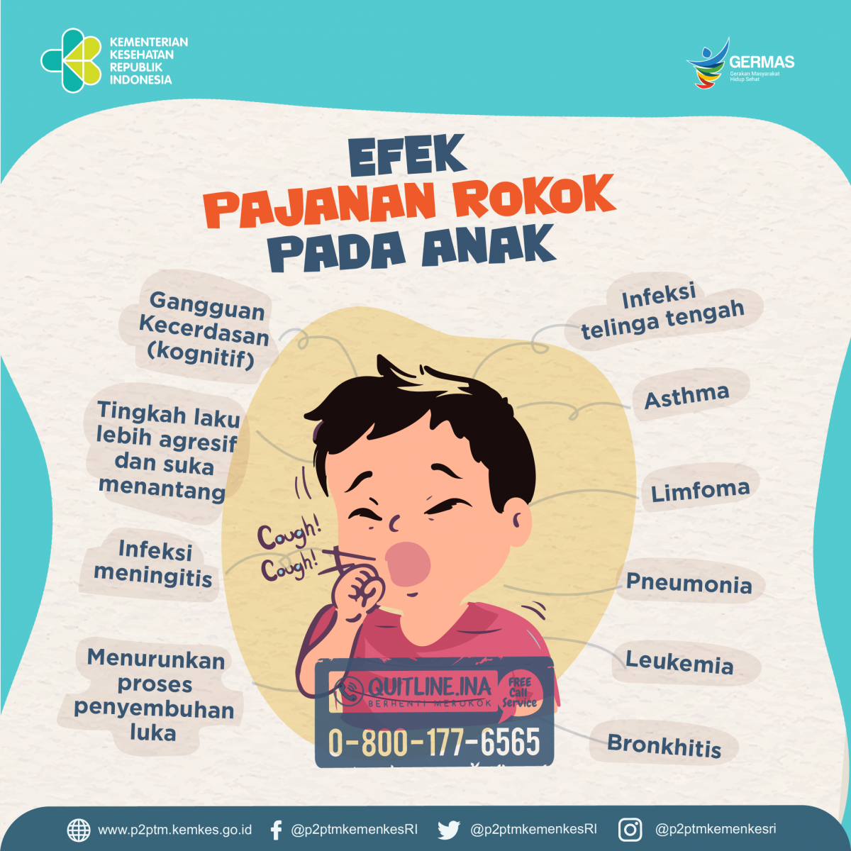 Yuk, Simak efek pajanan rokok pada Anak.