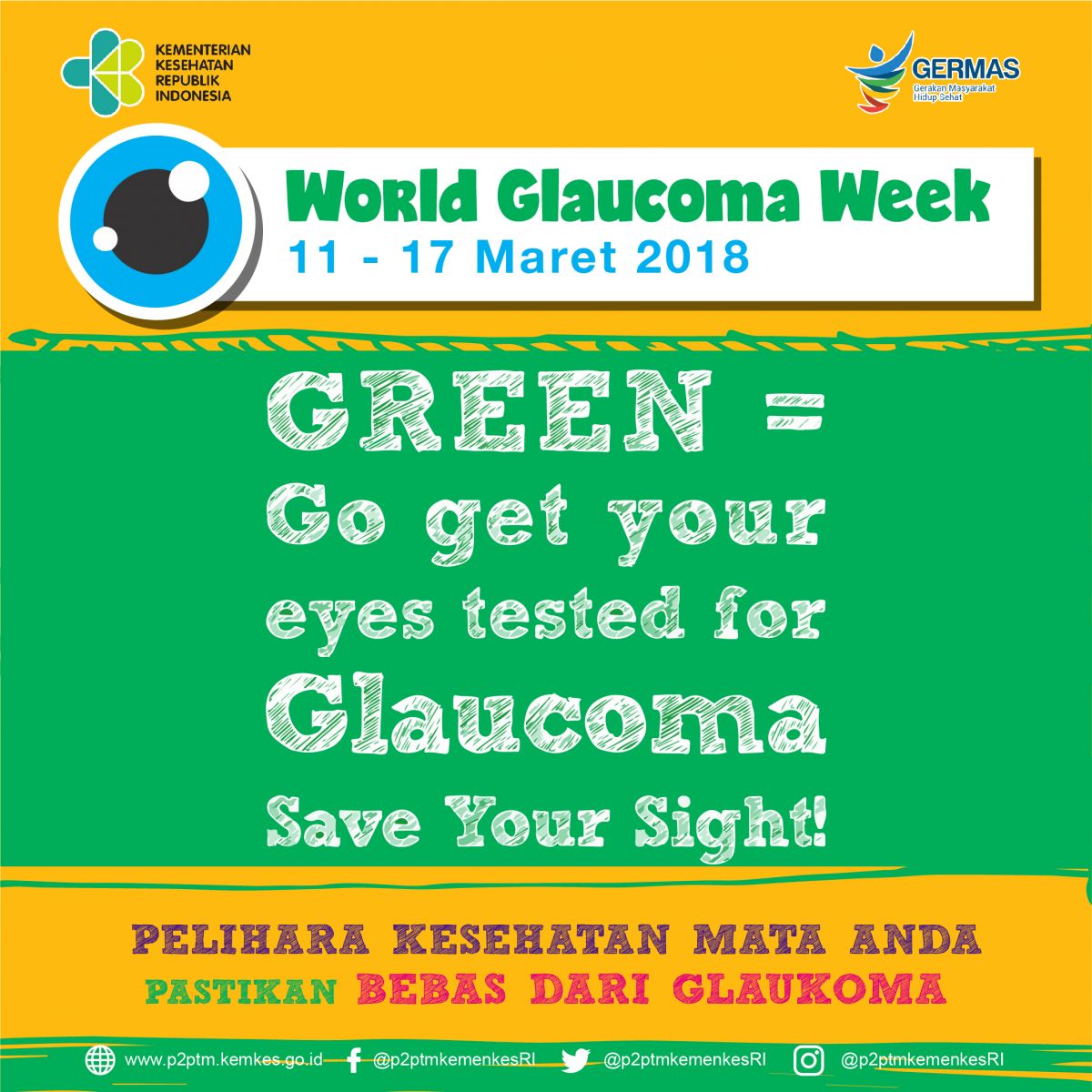 Pekan Glaukoma Sedunia 11-17 Maret 2018