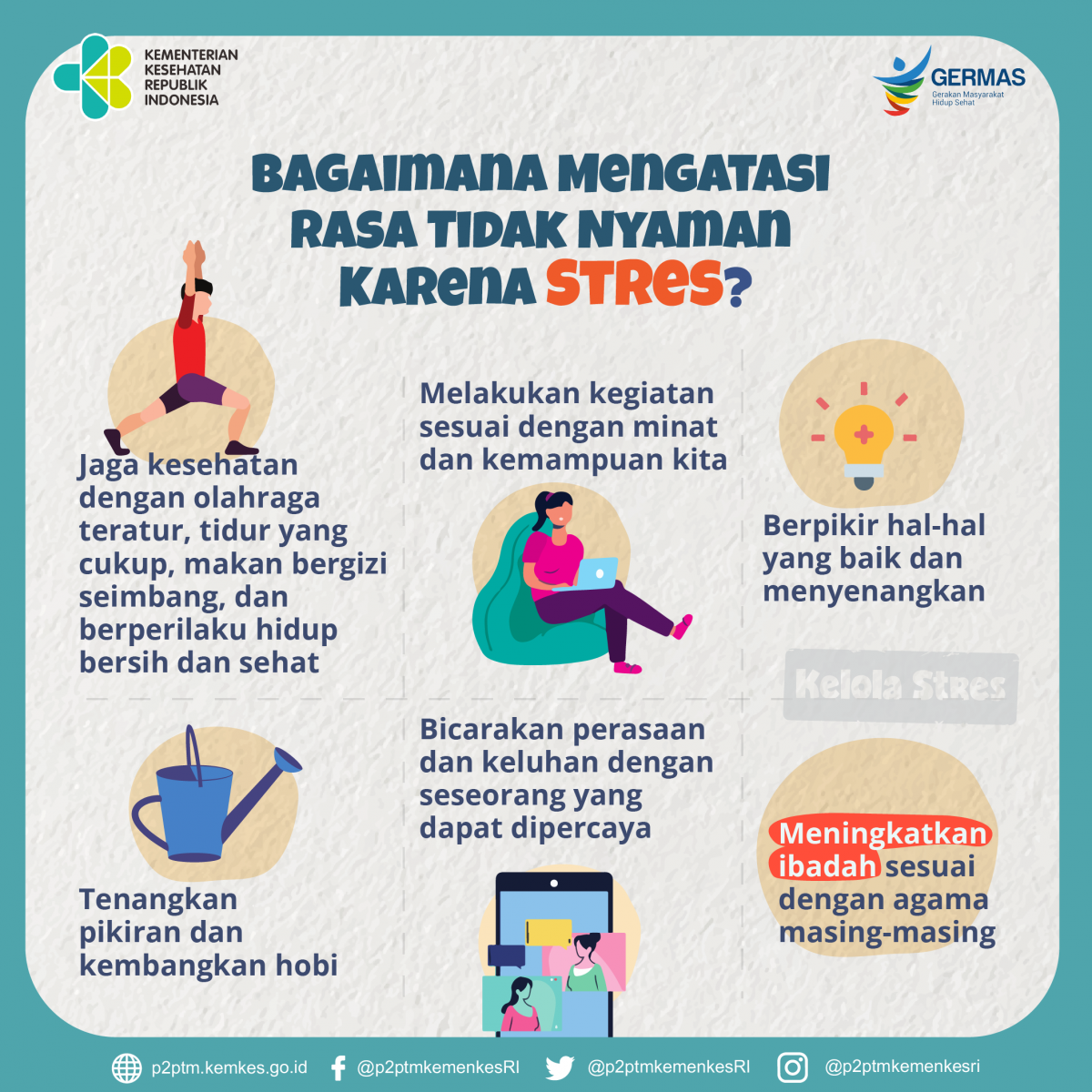 Yuk, ketahui 6 cara mengatasi rasa tidak nyaman karena Stres.