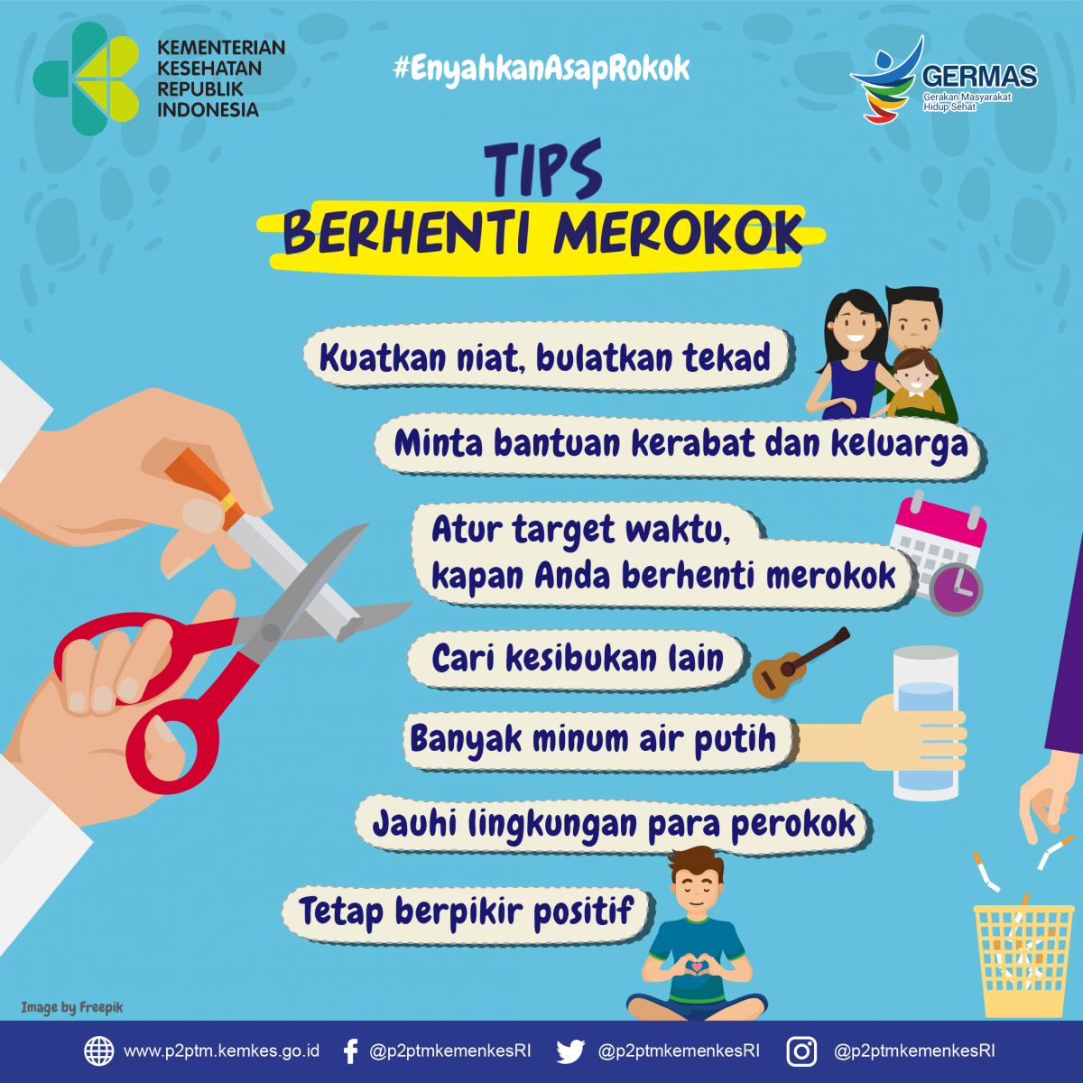 Tips Berhenti Merokok - Penyakit Tidak Menular Indonesia