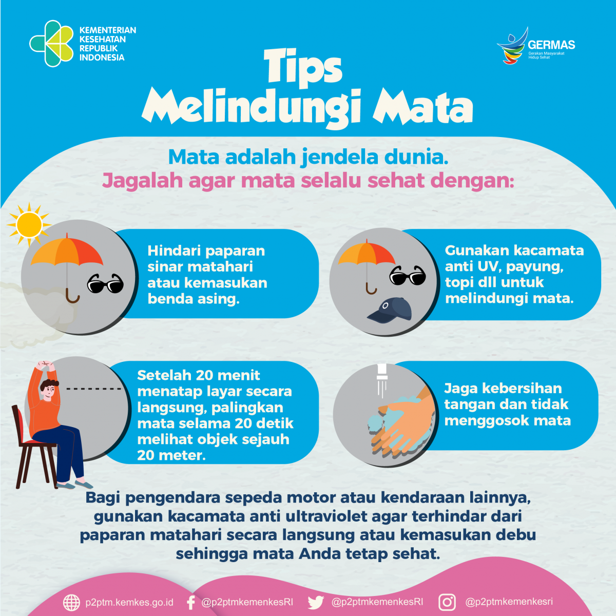 Tips melindungi mata agar selalu sehat.