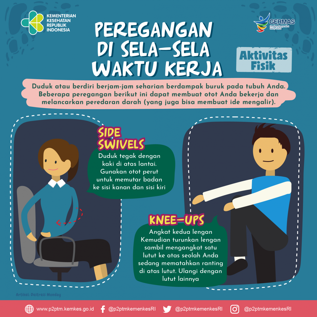 Peregangan  di sela-sela  waktu kerja