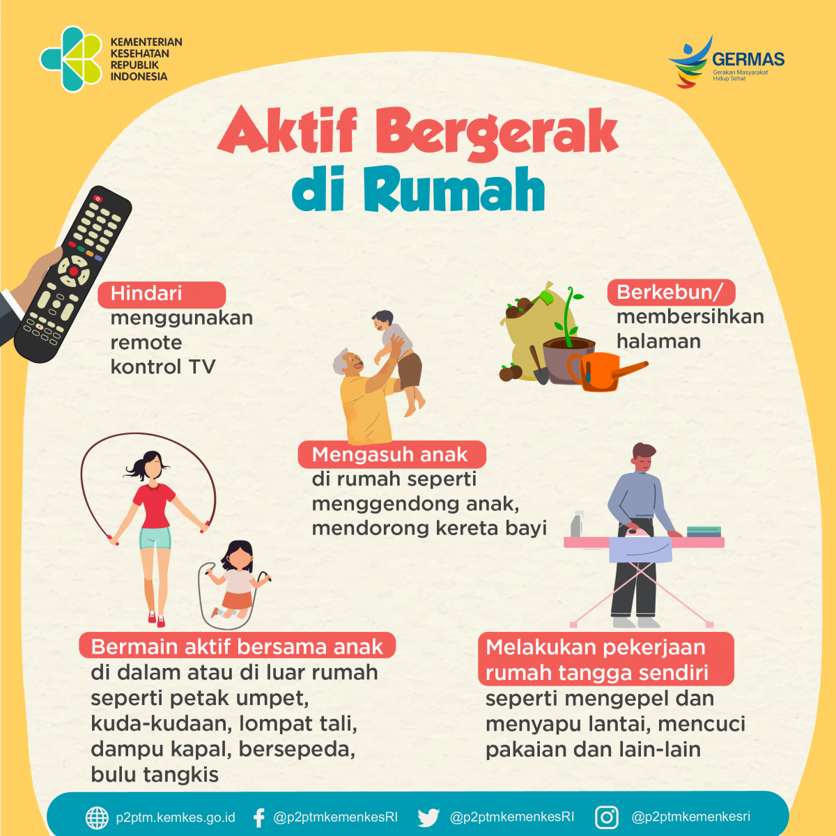 Bagaimana Cara Agar Tetap Aktif Di Rumah? - Penyakit Tidak Menular ...