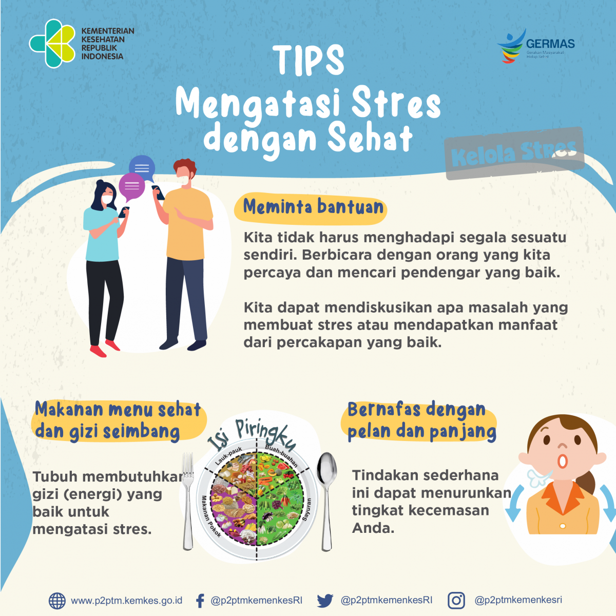 Tips mengatasi Stres dengan sehat, yuk simak bagian pertama.