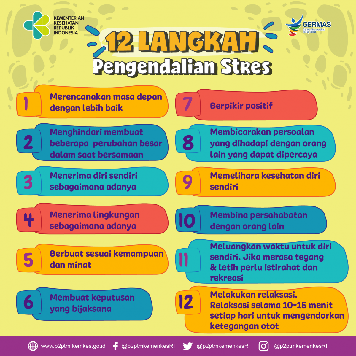 Kenali 12 Langkah Pengendalian Stres