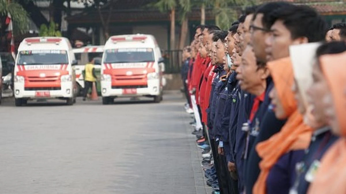 Jelang Pembukaan Asian Games, Tim Kesehatan Laksanakan Apel Siaga