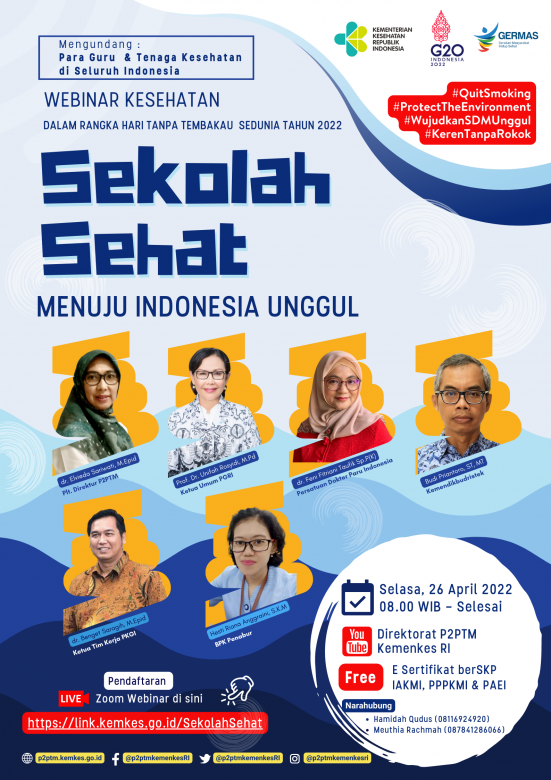 Webinar Sekolah Sehat Menuju Indonesia Unggul '